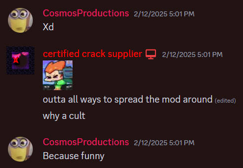 bro tryna start a cult :skull:
